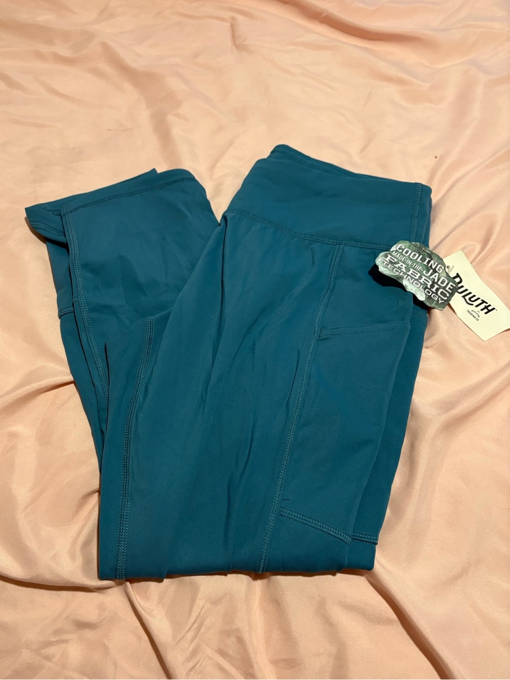 Duluth Trading Noga Armachillo  Cooling Capris small teal NWT